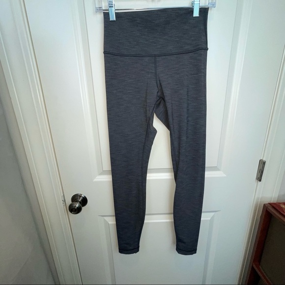 Lululemon High Times Pant Diamond Jacquard Space Dye Black Slate 4 - Picture 6 of 16